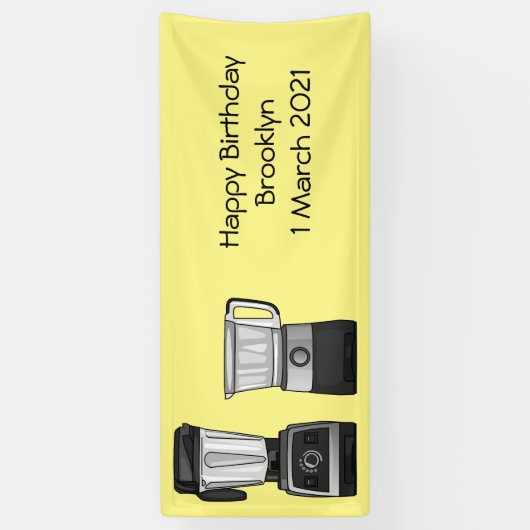 Afbeelding van de cartoon van de levensmiddelenver spandoek (Verticaal)