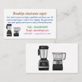 Afbeelding van de cartoon van de levensmiddelenver visitekaartje (Voorkant / Achterkant)