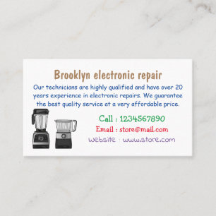 Afbeelding van de cartoon van de levensmiddelenver visitekaartje