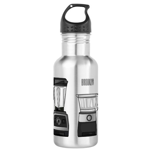 Afbeelding van de cartoon van de levensmiddelenver waterfles  (Voorkant)