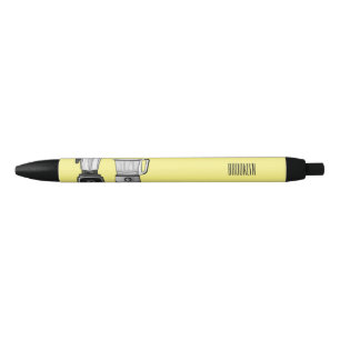 Afbeelding van de cartoon van de levensmiddelenver zwarte inkt pen