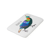 Afbeelding van de cartoon van de monale vogel uit  badmat (Gekanteld)