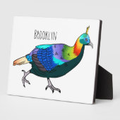 Afbeelding van de cartoon van de monale vogel uit  fotoplaat (Zijkant)