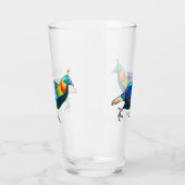 Afbeelding van de cartoon van de monale vogel uit glas (Links)