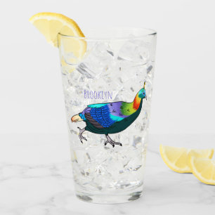 Afbeelding van de cartoon van de monale vogel uit glas