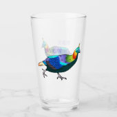 Afbeelding van de cartoon van de monale vogel uit glas (Voorkant)