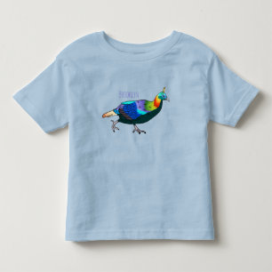 Afbeelding van de cartoon van de monale vogel uit kinder shirts