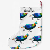 Afbeelding van de cartoon van de monale vogel uit kleine kerstsok (Achterkant)