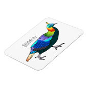 Afbeelding van de cartoon van de monale vogel uit magneet (Linkerzijde)