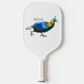 Afbeelding van de cartoon van de monale vogel uit pickleball paddle (Achterkant)