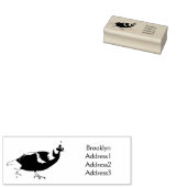 Afbeelding van de cartoon van de monale vogel uit rubberstempel (Gestempeld)