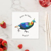 Afbeelding van de cartoon van de monale vogel uit servet (Insitu)