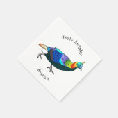 Afbeelding van de cartoon van de monale vogel uit servet (Hoek)
