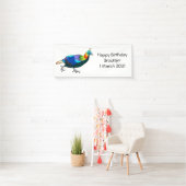 Afbeelding van de cartoon van de monale vogel uit  spandoek (Insitu)
