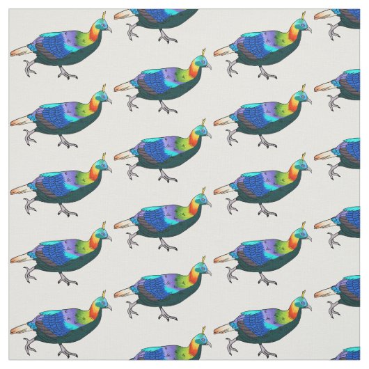 Afbeelding van de cartoon van de monale vogel uit stof (Swatch)