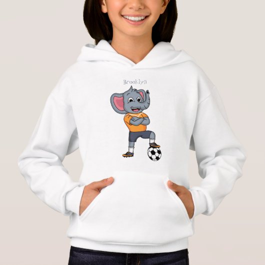 Afbeelding van de cartoon van de olifantenvoetbals (Voorkant)
