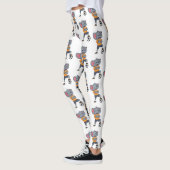 Afbeelding van de cartoon van de olifantenvoetbals leggings (Links)