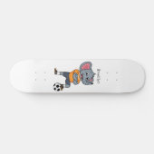 Afbeelding van de cartoon van de olifantenvoetbals persoonlijk skateboard (Horizontaal)
