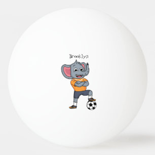 Afbeelding van de cartoon van de olifantenvoetbals pingpongbal