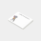 Afbeelding van de cartoon van de olifantenvoetbals post-it® notes (Schuin)