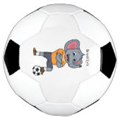 Afbeelding van de cartoon van de olifantenvoetbals voetbal (Gedraaid)