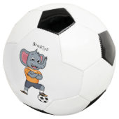 Afbeelding van de cartoon van de olifantenvoetbals voetbal (Drie kwart)