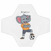 Afbeelding van de cartoon van de olifantenvoetbals voetbal (Enkel)