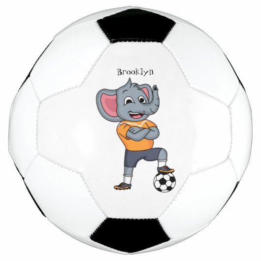 Afbeelding van de cartoon van de olifantenvoetbals voetbal (Voorkant)