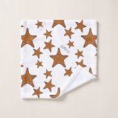 Afbeelding van de cartoon van de Starfish Bad Handdoek (Wasdoekje)