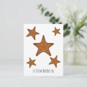 Afbeelding van de cartoon van de Starfish Briefkaart (Staand voorkant)