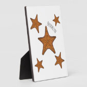 Afbeelding van de cartoon van de Starfish Fotoplaat (Zijkant)