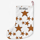 Afbeelding van de cartoon van de Starfish Kleine Kerstsok (Achterkant)