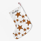Afbeelding van de cartoon van de Starfish Kleine Kerstsok (Achterkant (Hangend))