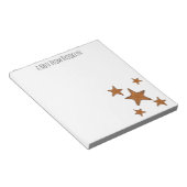 Afbeelding van de cartoon van de Starfish Notitieblok (Schuin)