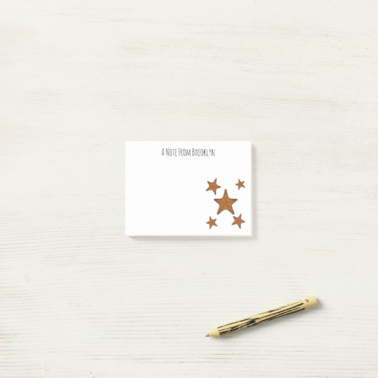 Afbeelding van de cartoon van de Starfish Post-it® Notes (Op bureau)
