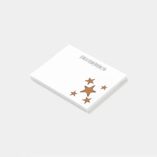 Afbeelding van de cartoon van de Starfish Post-it® Notes (Schuin)