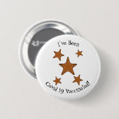 Afbeelding van de cartoon van de Starfish Ronde Button 5,7 Cm (Voorkant /achterkant)