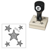 Afbeelding van de cartoon van de Starfish Rubberstempel (Gestempeld)