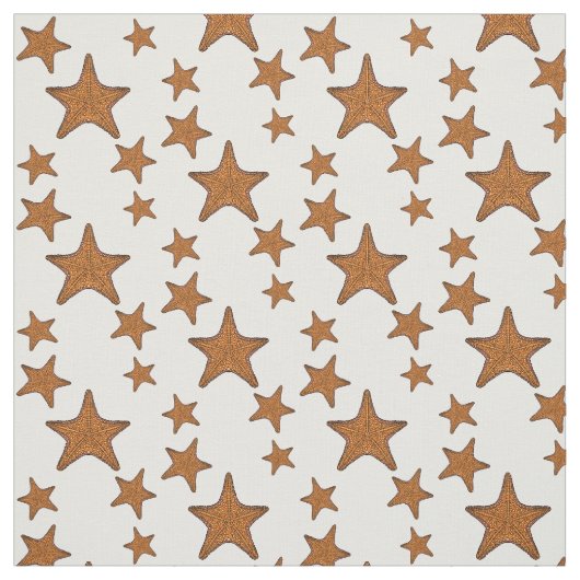 Afbeelding van de cartoon van de Starfish Stof (Swatch)