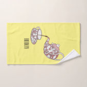 Afbeelding van de cartoon van de teacup-set bad handdoek (Handdoek)