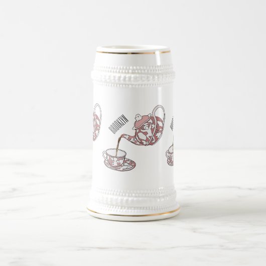 Afbeelding van de cartoon van de teacup-set bierpul (Center)