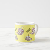Afbeelding van de cartoon van de teacup-set espresso kop (Voorkant rechts)
