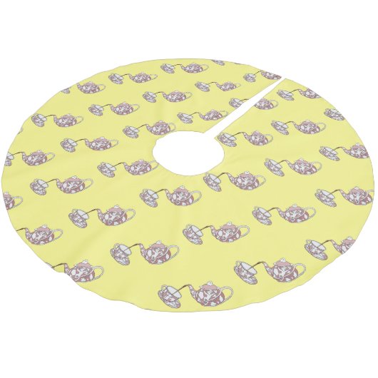 Afbeelding van de cartoon van de teacup-set kerstboom rok (Gekanteld)