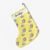 Afbeelding van de cartoon van de teacup-set kleine kerstsok (Achterkant (Hangend))