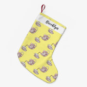 Afbeelding van de cartoon van de teacup-set kleine kerstsok (Voorkant (Hangend))
