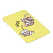 Afbeelding van de cartoon van de teacup-set magneet (Rechterzijde)
