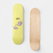 Afbeelding van de cartoon van de teacup-set persoonlijk skateboard (Voorkant)