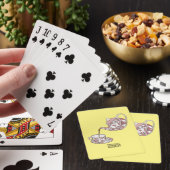 Afbeelding van de cartoon van de teacup-set pokerkaarten (Insitu)