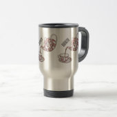Afbeelding van de cartoon van de teacup-set reisbeker (Voorkant rechts)