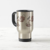 Afbeelding van de cartoon van de teacup-set reisbeker (Voorkant links)